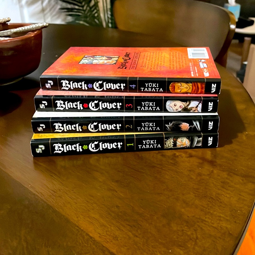 Black Clover Manga Bundle Volumes 1-4 English